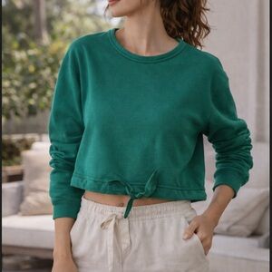 CALI by Cali Dreaming Cropped Sweatshirt | 100% Cotton | Size M/L‎